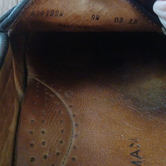 Martin Dingman Horsebit Black Driving Slip on Loafers Shoes Sz 9W EUC - Picture 6 of 9